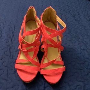 Maurices Coral Wedge heels